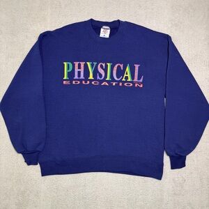 Vintage Jerzees Activewear Super Sweats Crewneck Sweatshirt Men’s L USA Made